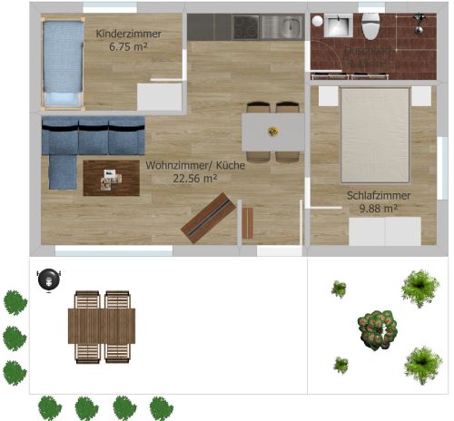 Grundriss Ferienhaus Eichelhäher Grundriss Ferienhaus Eichelhäher